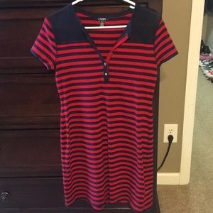 Chaps striped dress